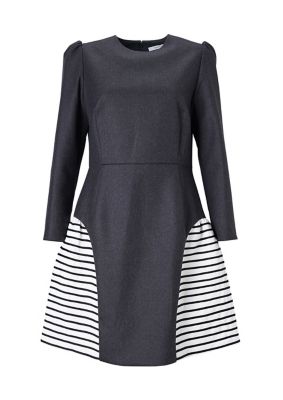 ＜BORDERS at BALCONY (Women)＞ＦＩＮＥ　ＢＯＲＤＥＲ　ＭＩＮＩ　ＤＲＥＳＳ